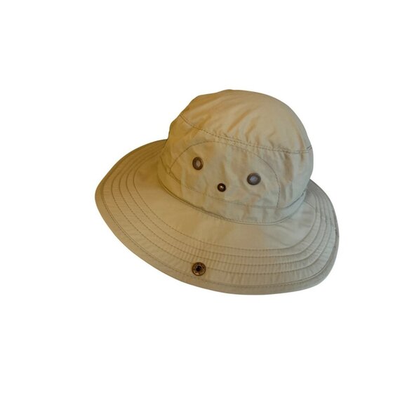 Panama Jack Mens Beige Wide Brim Nylon Sun Hat Large Durable Outdoor Design - Picture 2 of 5